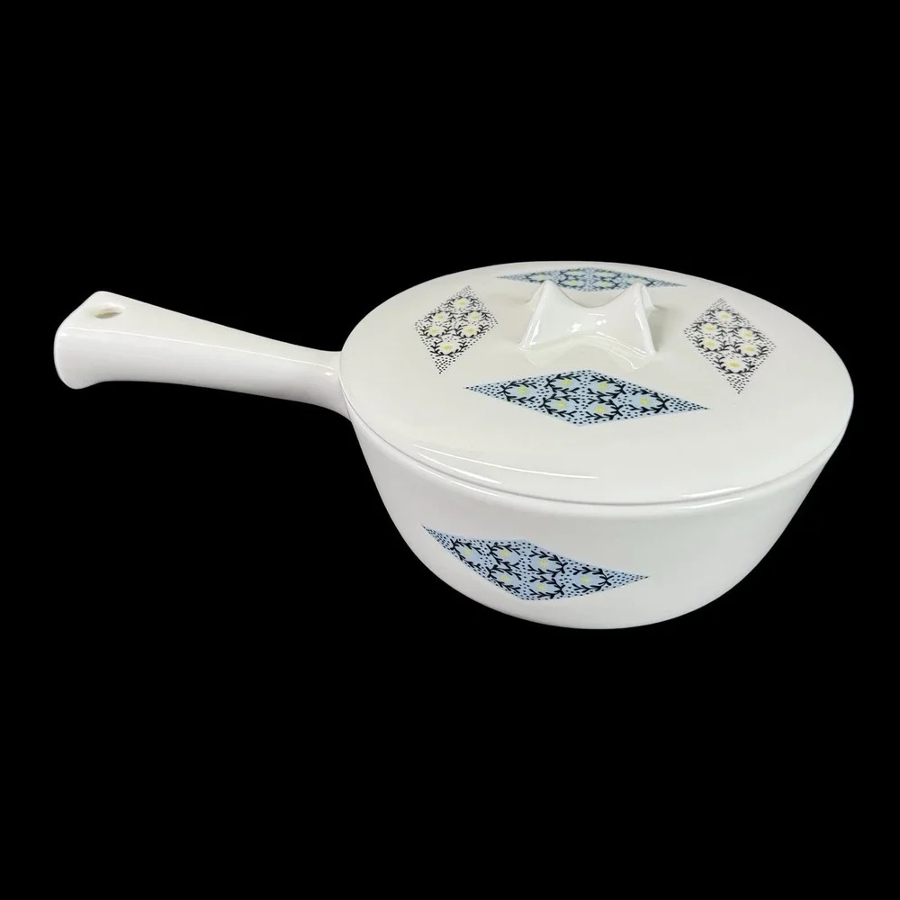 Informal Iroquois‎ Ben Seibel Blue Diamond Coupe Pot Lid Vtg MCM Kitchen Cooking